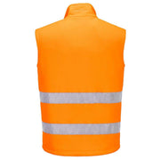 PORTWEST PW231 PW2 HI-VIS FLEECE BODYWARMER - HI-VIS JACKETS & COATS