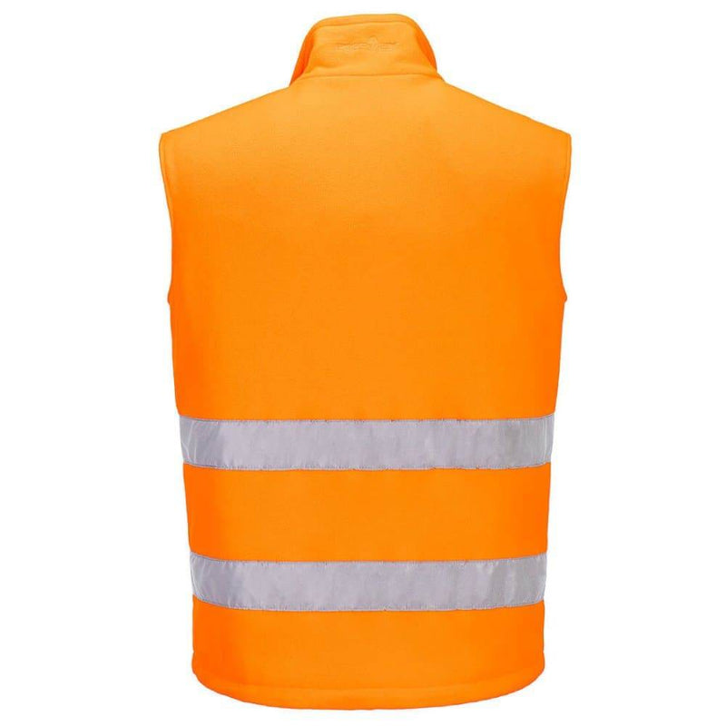 PORTWEST PW231 PW2 HI-VIS FLEECE BODYWARMER - HI-VIS JACKETS & COATS