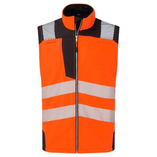 PORTWEST PW325 PW3 HI-VIS SOFTSHELL GILET (3L) - HI-VIS JACKETS & COATS