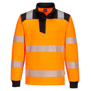 Portwest PW326 PW3 Hi-Vis 1/4 Zip Sweatshirt - HI-VIS SWEATSHIRTS & HOODIES