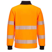 Portwest PW326 PW3 Hi-Vis 1/4 Zip Sweatshirt - HI-VIS SWEATSHIRTS & HOODIES