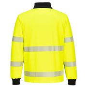 Portwest PW326 PW3 Hi-Vis 1/4 Zip Sweatshirt - HI-VIS SWEATSHIRTS & HOODIES