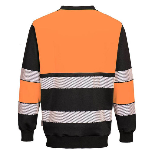 Portwest PW376 PW3 Hi-Vis Class 1 Crew Neck Sweatshirt - HI-VIS SWEATSHIRTS & HOODIES
