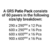 Indian Sandstone Patio Pack Kandla Grey (60 Slabs - 18.97m2 per Pack) - All Colours - Patio Tiles