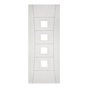 Pamplona White Primed Glazed Internal Fire Door - All Sizes -