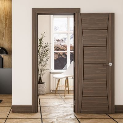 Pamplona Walnut Prefinished Internal Fire Door FD30 - All Sizes -