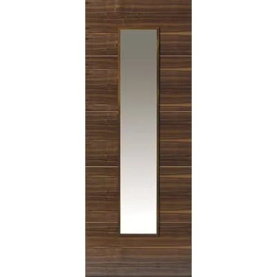 Parisienne Walnut Pre Finished Glazed Internal Door - All Sizes -