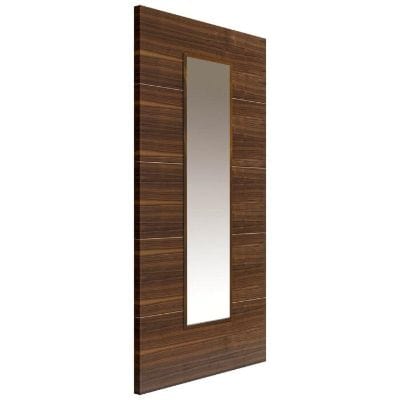 Parisienne Walnut Pre Finished Glazed Internal Door - All Sizes -
