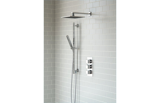 Perry Shower Pack Three - Two Outlet Triple Shower Valve w/Riser & Overhead Kit -