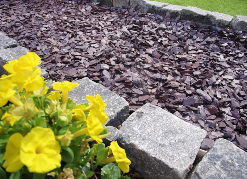 20mm Plum Slate Chippings - Home & Garden > Lawn & Garden > Gardening Chippings