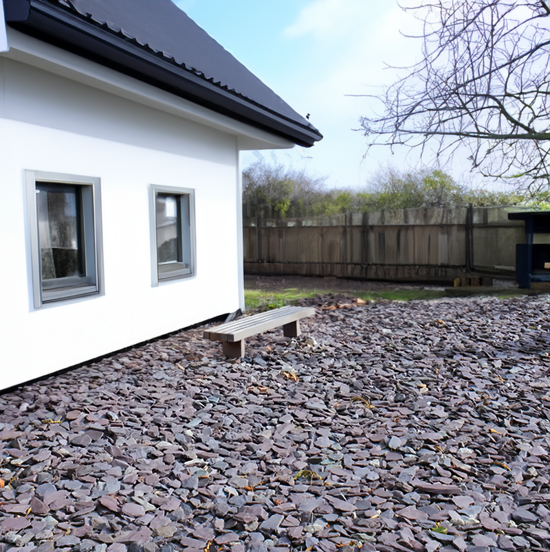 20mm Plum Slate Chippings - Home & Garden > Lawn & Garden > Gardening Chippings