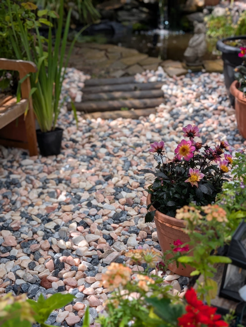 20-50mm Polar Pink Marble Pebbles - Home & Garden > Lawn & Garden > Gardening Chippings