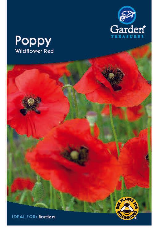 Poppy Wildflower Red -