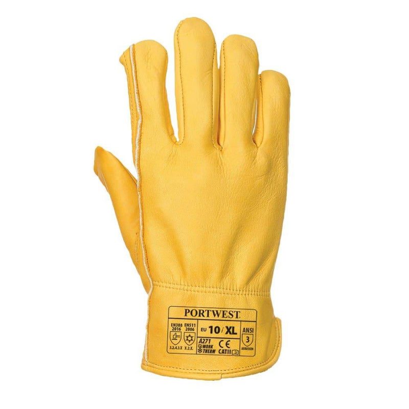 Portwest A271 Lined Driver Gloves - LEATHER & RIGGER GLOVES