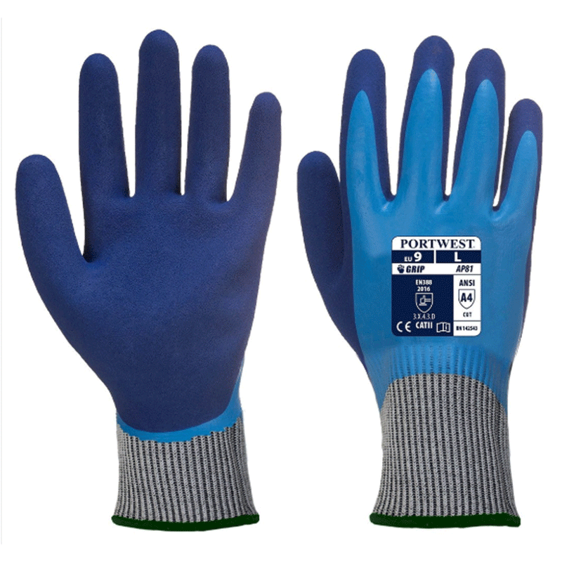 Portwest AP81 Liquid Pro HR Cut Glove - LIQUID PROTECTION GLOVES
