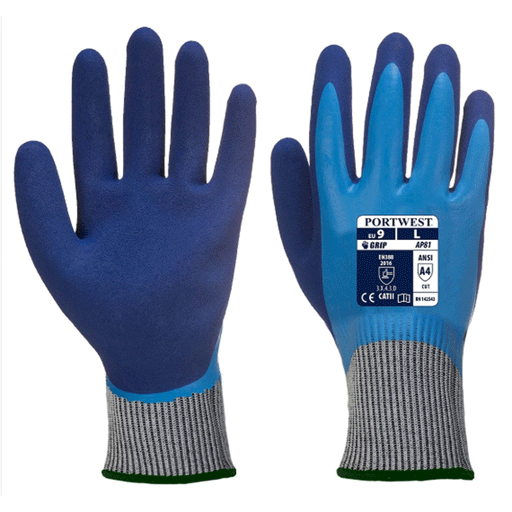 Portwest AP81 Liquid Pro HR Cut Glove - LIQUID PROTECTION GLOVES