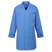 Portwest AS10 Anti-Static ESD Stud Front Coat Various Colours - JACKETS & COATS
