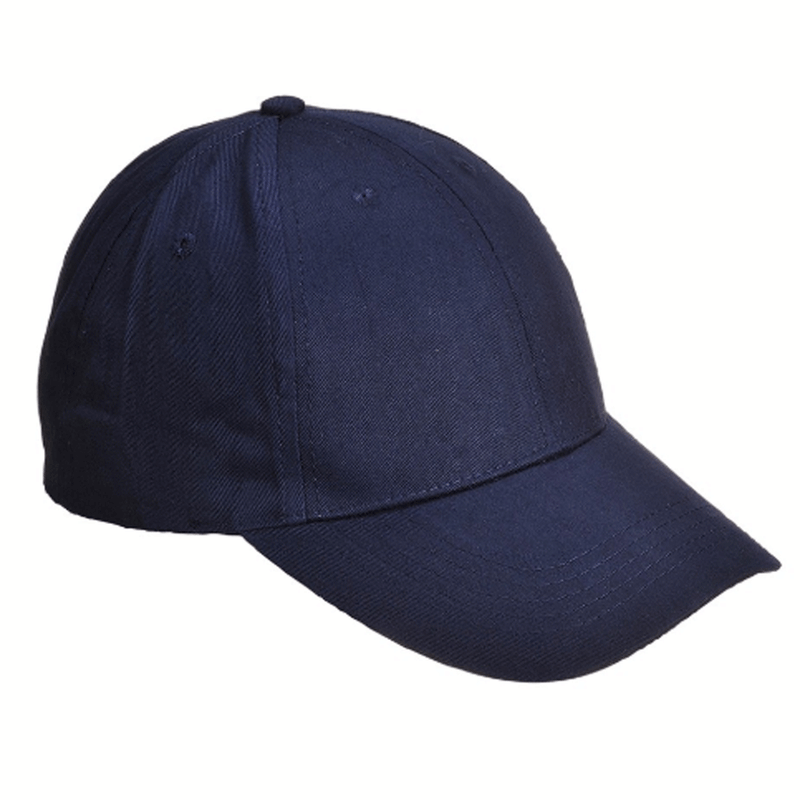 Portwest B010 Six Panel Baseball Cap Hat Various Colours - HEADWEAR