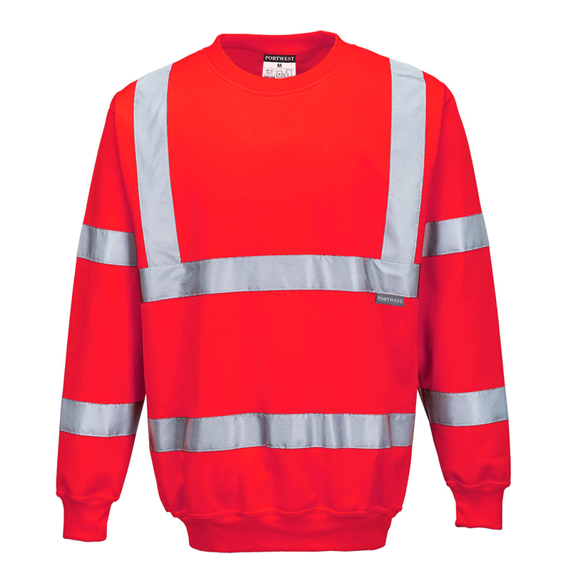 Portwest B303 Hi-Vis Work Sweatshirt Jumper Various Colours - HI-VIS SWEATSHIRTS & HOODIES