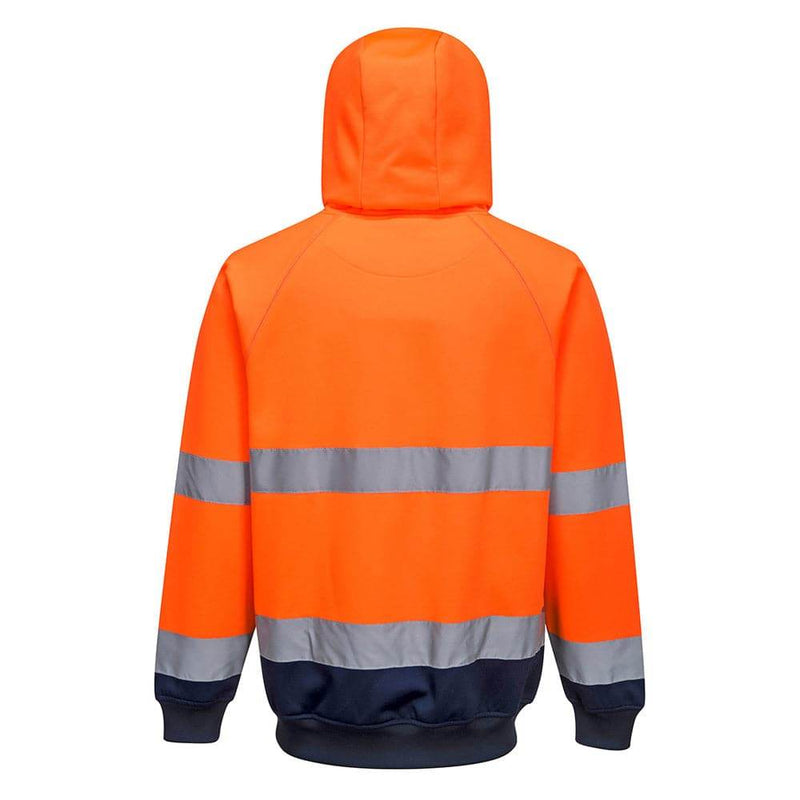 Portwest B316 - Two-Tone Hooded Hi-Vis Sweatshirt - HI-VIS SWEATSHIRTS & HOODIES