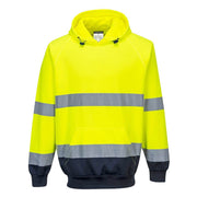 Portwest B316 - Two-Tone Hooded Hi-Vis Sweatshirt - HI-VIS SWEATSHIRTS & HOODIES