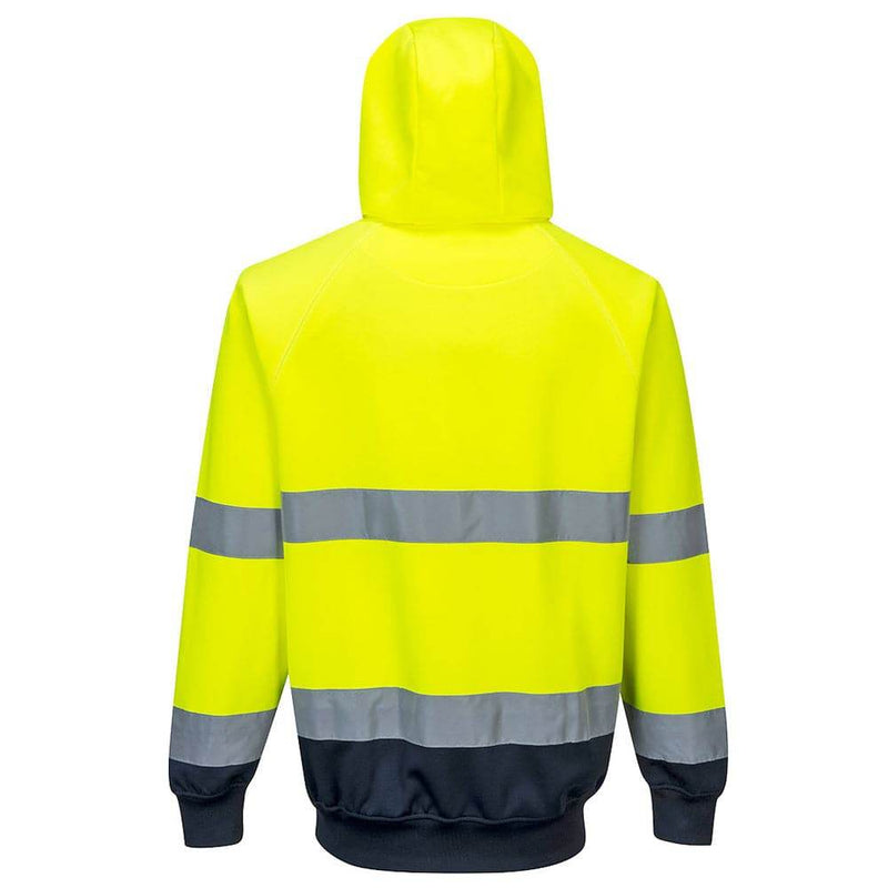 Portwest B316 - Two-Tone Hooded Hi-Vis Sweatshirt - HI-VIS SWEATSHIRTS & HOODIES