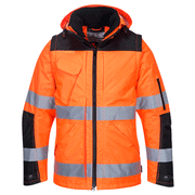 Portwest C469 Pro Hi-Vis 3-in-1 Waterproof Work Jacket Various Colours - HI-VIS JACKETS & COATS