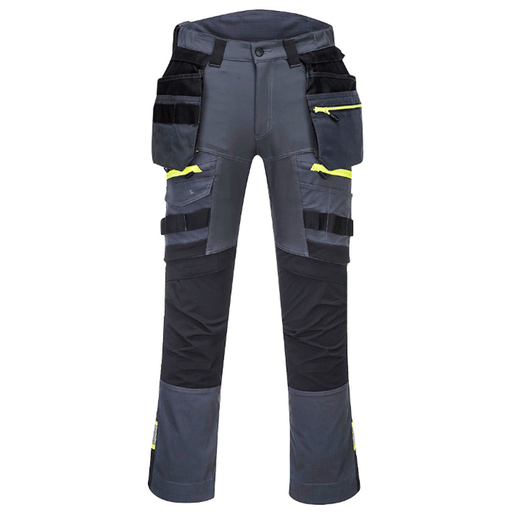 Portwest DX440 DX4 Detachable Holster Stretch Kneepad Work Trouser Various Colours - Apparel & Accessories > Clothing > Uniforms & Workwear > Contractor Pants & Coveralls KNEE PAD TROUSERS