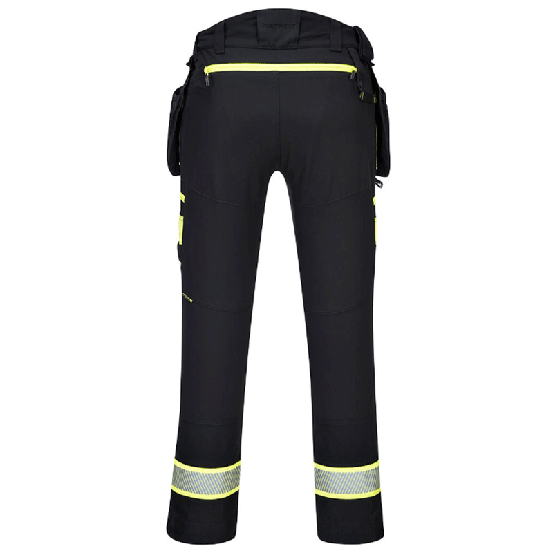 Portwest DX440 DX4 Detachable Holster Stretch Kneepad Work Trouser Various Colours - Apparel & Accessories > Clothing > Uniforms & Workwear > Contractor Pants & Coveralls KNEE PAD TROUSERS