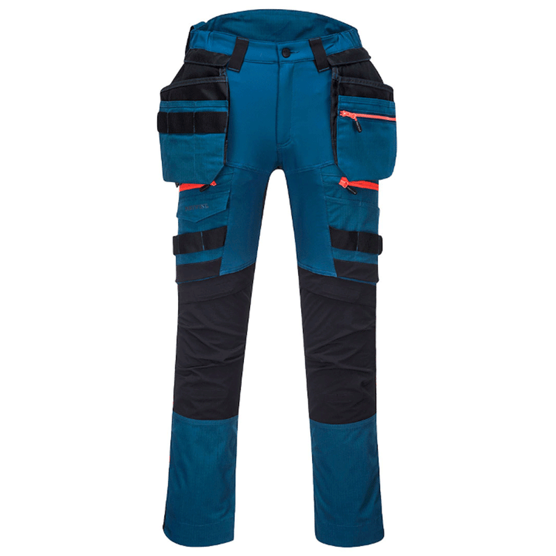 Portwest DX440 DX4 Detachable Holster Stretch Kneepad Work Trouser Various Colours - Apparel & Accessories > Clothing > Uniforms & Workwear > Contractor Pants & Coveralls KNEE PAD TROUSERS