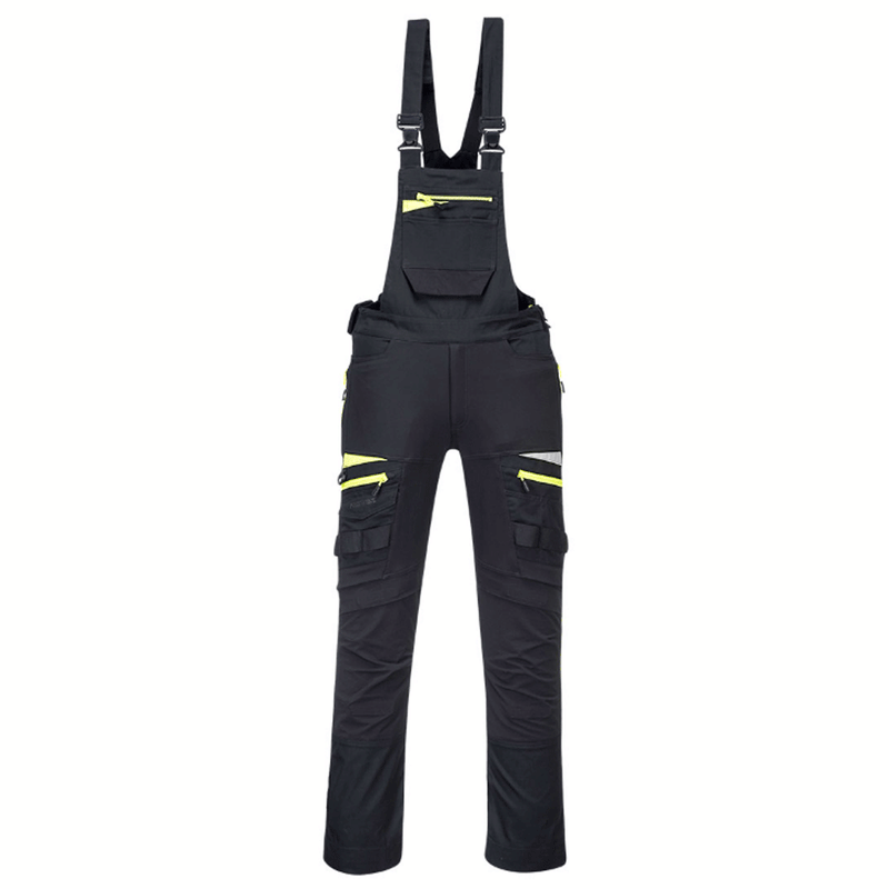 Portwest DX441 DX4 Stretch Kneepad Work Bib & Brace Various Colours - BIB & BRACE