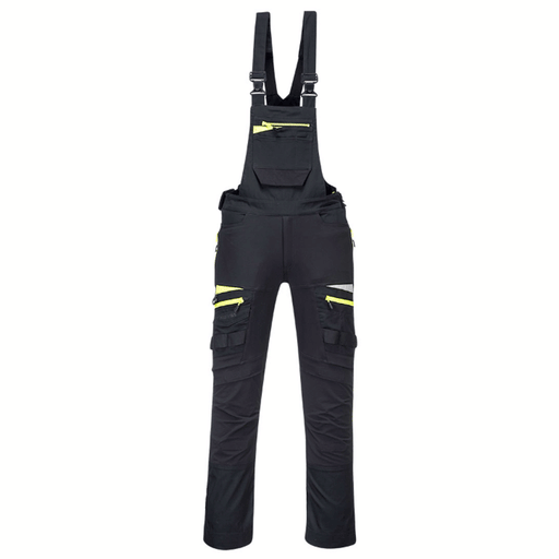 Portwest DX441 DX4 Stretch Kneepad Work Bib & Brace Various Colours - BIB & BRACE