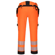 Portwest DX442 4-Way Stretch Hi-Vis Detachable Holster Pocket Trouser - HI-VIS TROUSERS