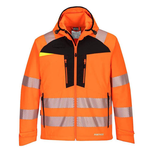 Portwest DX475 Waterproof Breathable Softshell Ripstop Jacket Coat - HI-VIS JACKETS & COATS