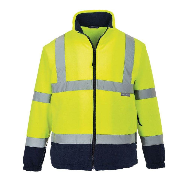 Portwest F301 - Hi-Vis Two Tone Work Fleece - HI-VIS SWEATSHIRTS & HOODIES