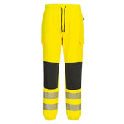 Portwest KX346 Hi-Vis Flexi Stretch Class 2 Jogger Slim Fit - HI-VIS TROUSERS