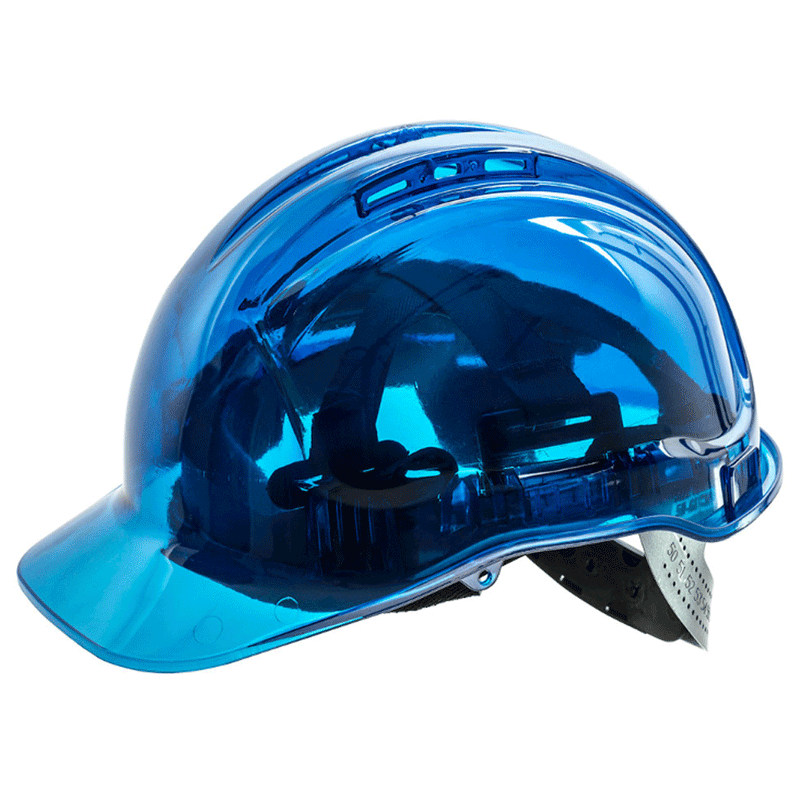 Portwest PV50 Peak View Vented Hard Hat Safety Helmet Various Colours - HARD HATS & ACCESSORIES