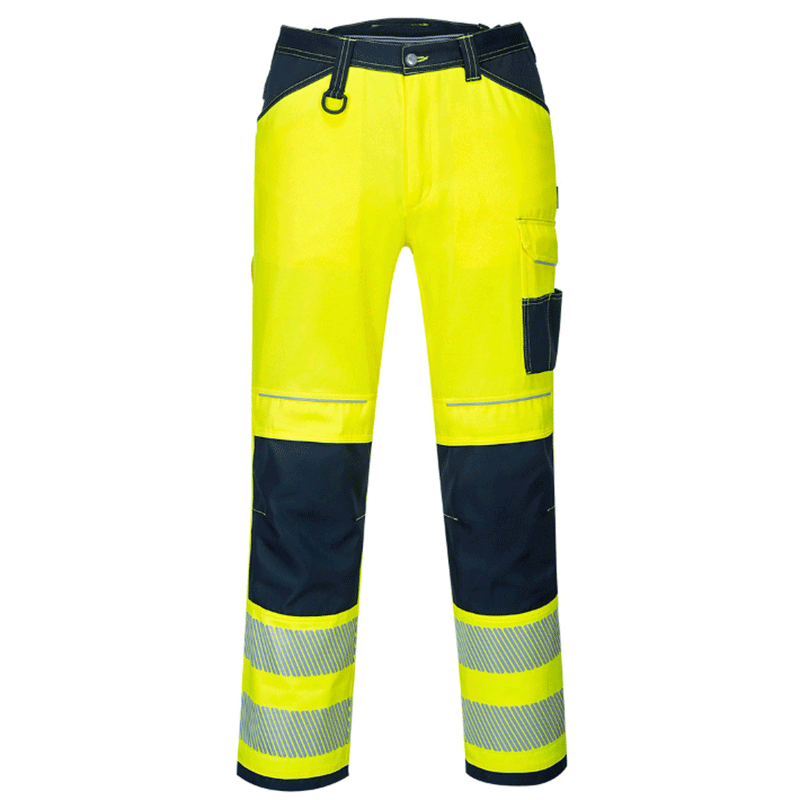 Portwest PW340 PW3 Hi-Vis Kneepad Work Trousers Various Colours - HI-VIS TROUSERS