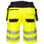 Portwest PW343 PW3 Hi-Vis Holster Pocket Work Shorts Various Colours - HI-VIS SHORTS