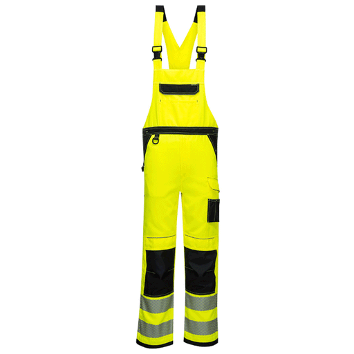 Portwest PW344 PW3 Hi-Vis Kneepad Bib & Brace Various Colours - HI-VIS OVERALLS