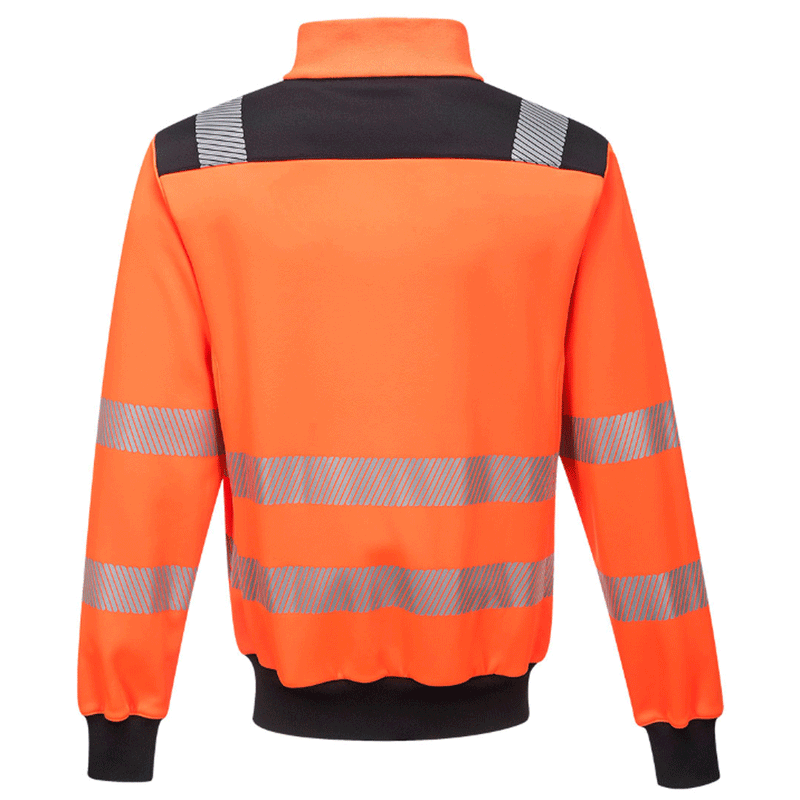 Portwest PW370 PW3 Hi-Vis Work Sweatshirt Orange/Black Medium - Apparel & Accessories > Clothing > Activewear > Activewear Sweatshirts & Hoodies > Sweatshirts SALE SWEATSHIRTS