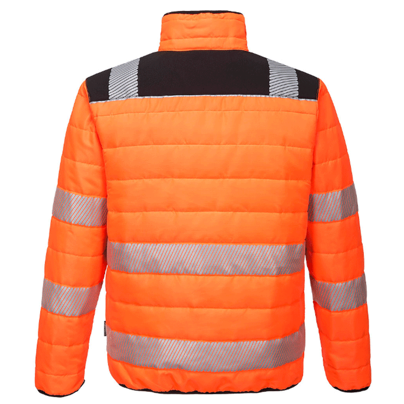 Portwest PW371 PW3 Water Resistant Hi-Vis Baffle Work Jacket Various Colours - HI-VIS JACKETS & COATS