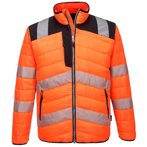 Portwest PW371 PW3 Water Resistant Hi-Vis Baffle Work Jacket Various Colours - HI-VIS JACKETS & COATS