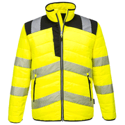 Portwest PW371 PW3 Water Resistant Hi-Vis Baffle Work Jacket Various Colours - HI-VIS JACKETS & COATS