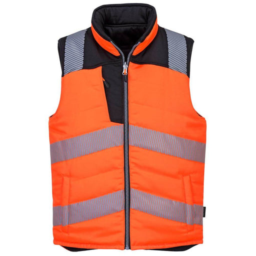 Portwest PW374 Hi-Vis Reversible Bodywarmer Jacket Various Colours - HI-VIS JACKETS & COATS
