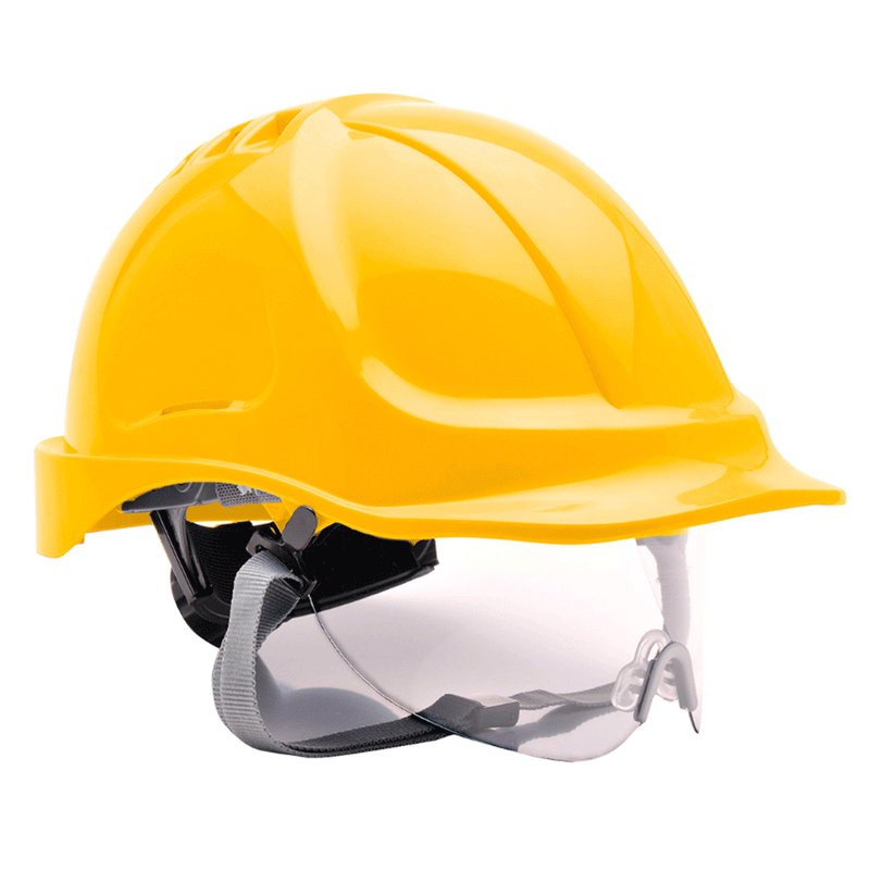Portwest PW55 Endurance Visor Hard Hat Helmet Various Colours - HARD HATS & ACCESSORIES