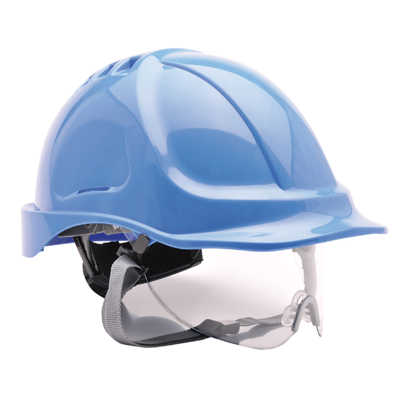 Portwest PW55 Endurance Visor Hard Hat Helmet Various Colours - HARD HATS & ACCESSORIES