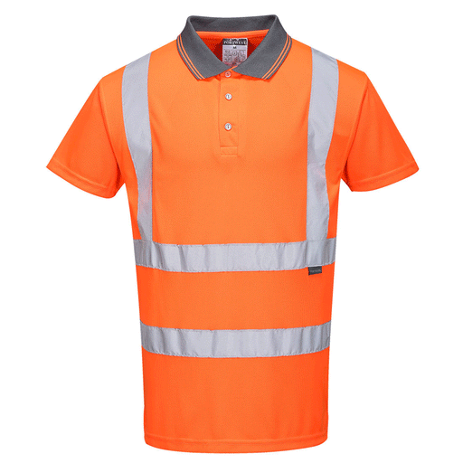 Portwest RT22 Hi-Vis Work Polo Shirt - HI-VIS T-SHIRTS