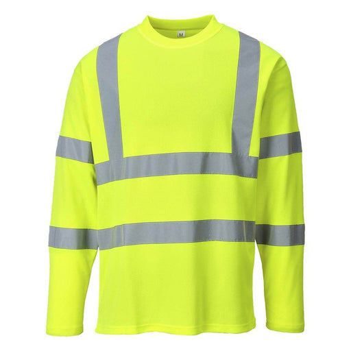 Portwest S278 - Hi-Vis Long Sleeved T-Shirt - HI-VIS T-SHIRTS