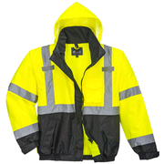 Portwest S365 Waterproof Premium Hi-Vis 3-in-1 Bomber Jacket - HI-VIS JACKETS & COATS